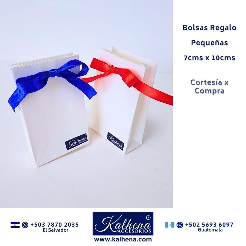 Bolsa de Regalo pequeña con moña liston seda