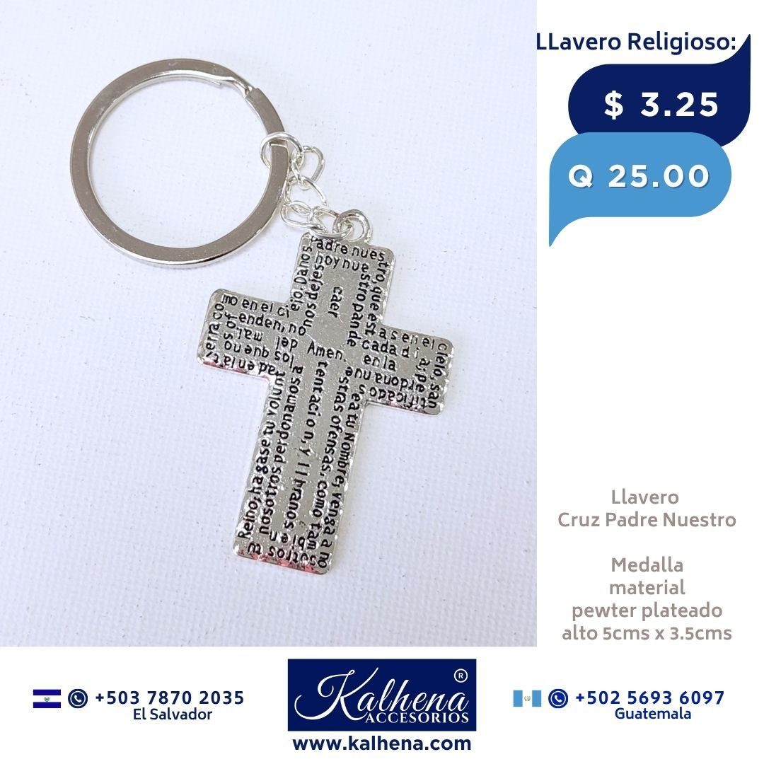 LLavero Cruz Padre Nuestro
