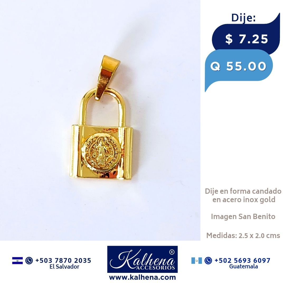 Medalla Religiosa San Benito (candado)