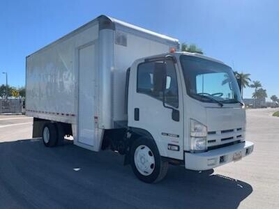 2013 ISUZU NRR W/18'FT BOX WITH SIDE DOOR AND REAR STEP BUMPER