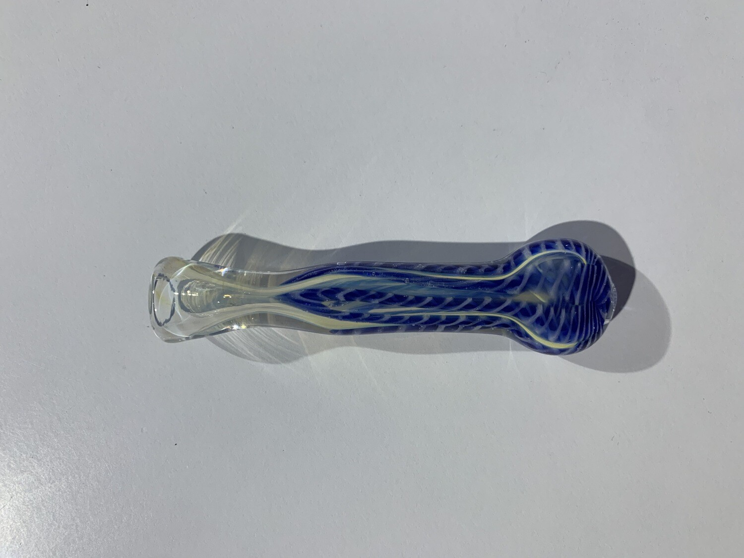 3.5&quot; Rope Swirls Glass Tobacco Taster AF257