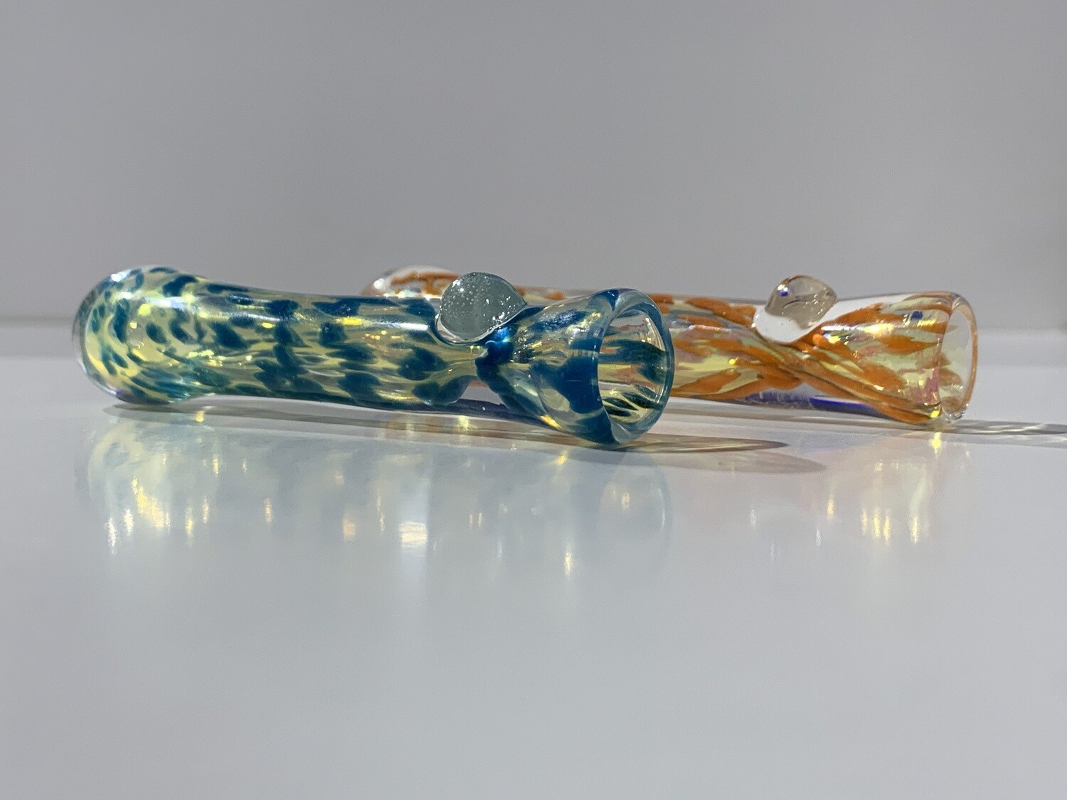 3.5&quot; Smudged Dot Glass Tobacco Taster AF267