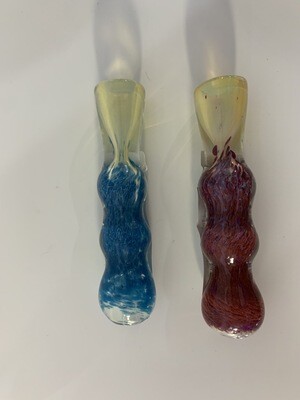 Fritted Fumed Tobacco Taster Glass Pipe