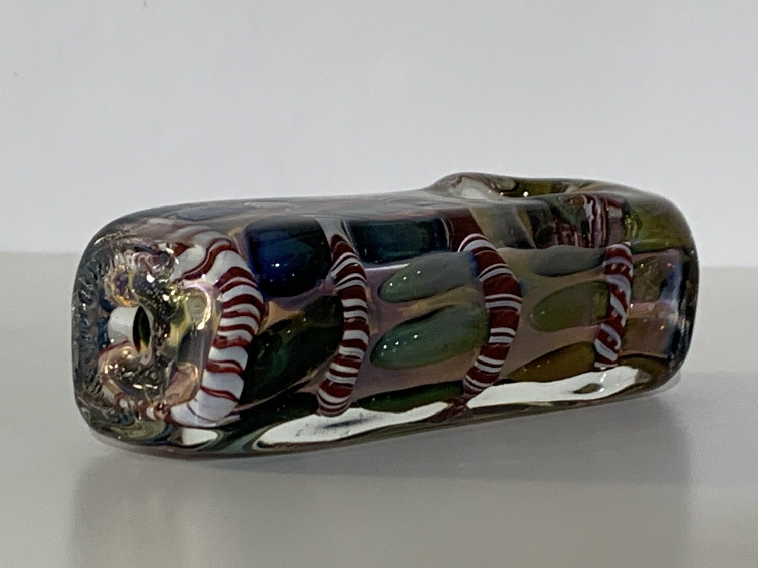 Fumed Metalic Squared Hand Pipe