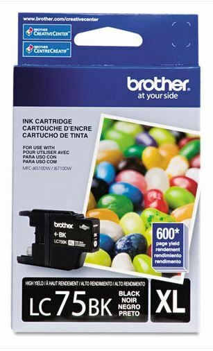Brother LC75BK XL cartouche d&#39;encre originale noire haute capacité