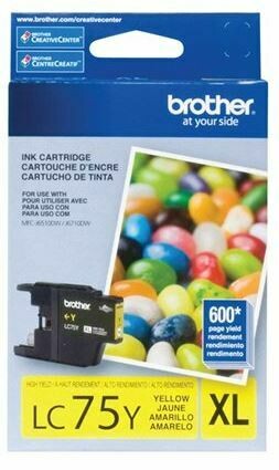 Brother LC75Y XL cartouche d&#39;encre jaune haute capacité