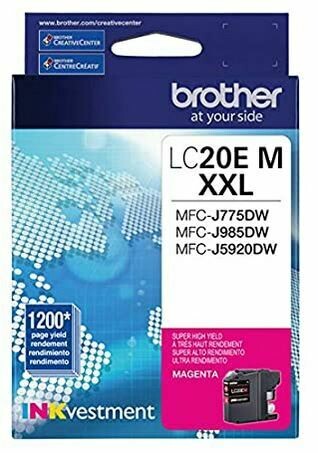 Brother cartouche d&#39;encre magenta  LC20E, rendement très élevé