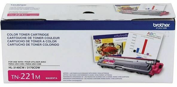Brother – Cartouche de toner magenta TN-221M