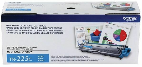 Brother - Cartouche de toner cyan TN225C haut rendement