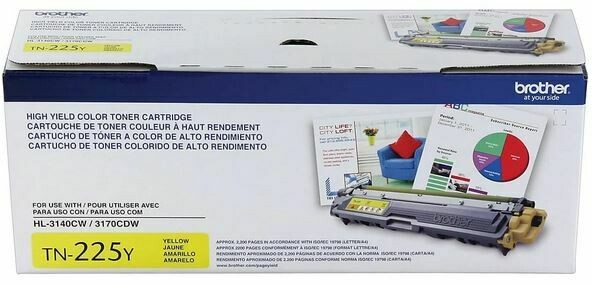 Brother - Cartouche de toner jaune TN225Y haut rendement