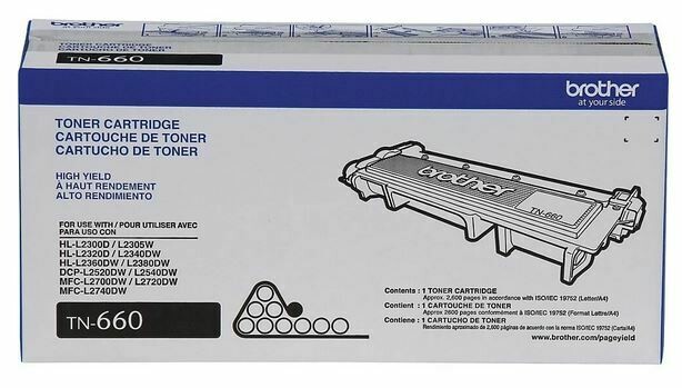 Brother - Cartouche de toner noir TN660 haut rendement