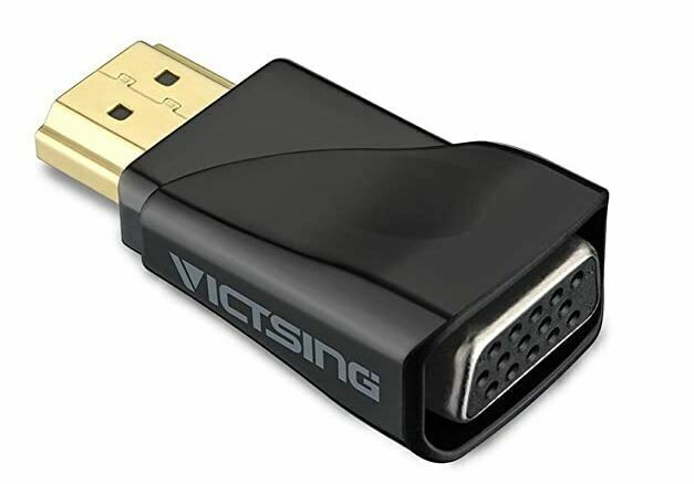 VicTsing Adaptateur convertisseur HDMI vers VGA plaqué or