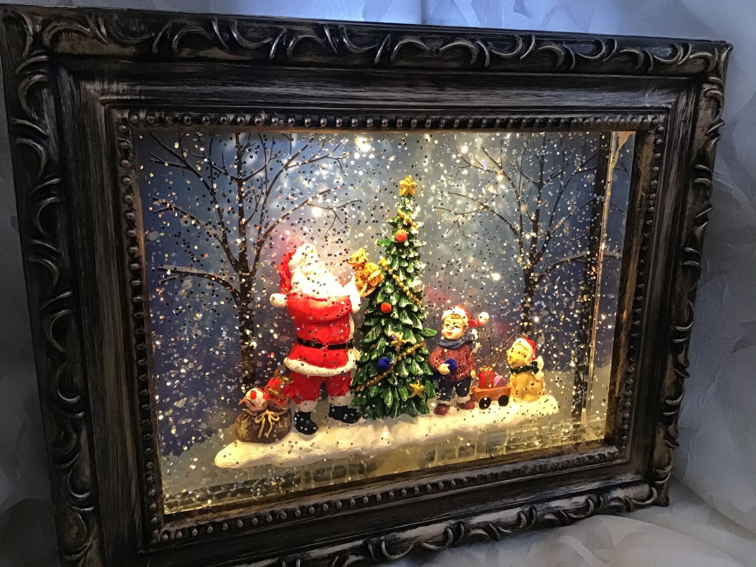 Santa Snowglobe Frame