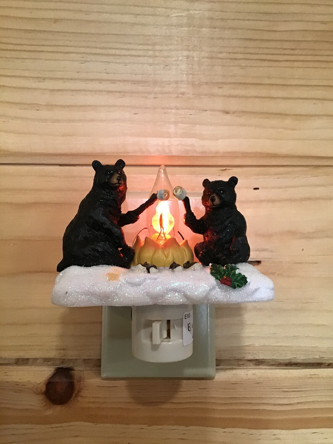 Bear and Campfire Light