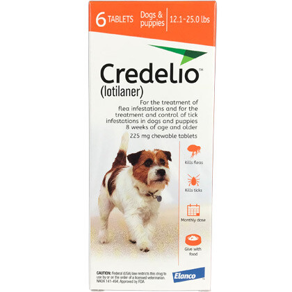 Credelio 12.1-25 lbs, 6 pack ($15 online rebate) FREE SHIPPING