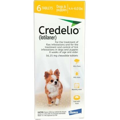 Credelio 4.4-6lbs , 6 pack ( $15 instant rebate) FREE SHIPPING