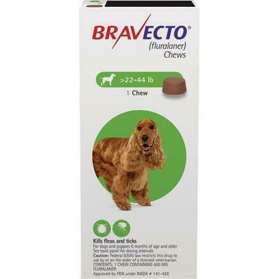 Bravecto 22-44lb ($15 online rebate for 2) FREE SHIPPING