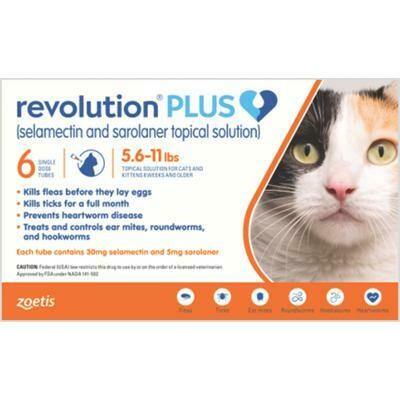 Revolution Plus 5.6-11lb Cats FREE SHIPPING