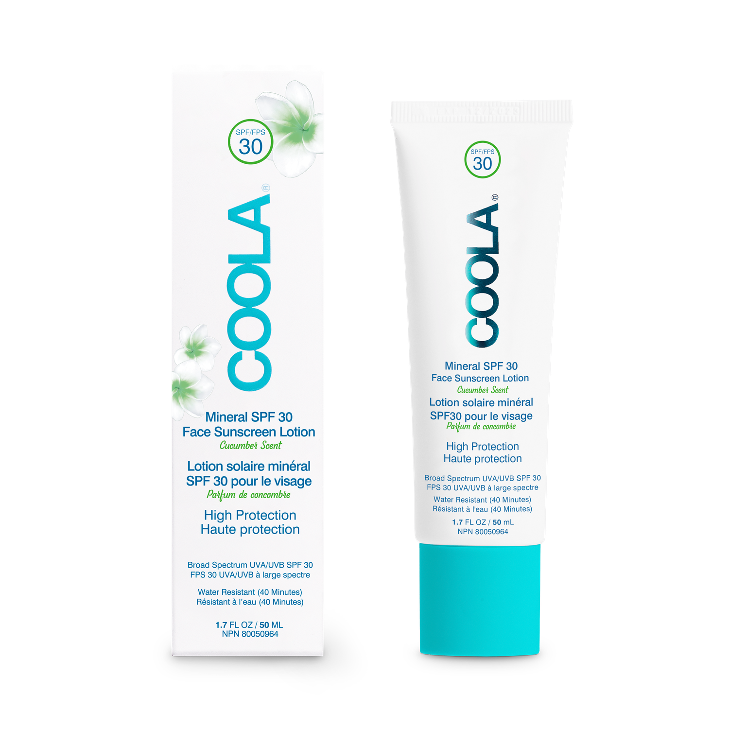 Mineral SPF 30 Face Sunscreen Lotion Cucumber Scent 50ml
