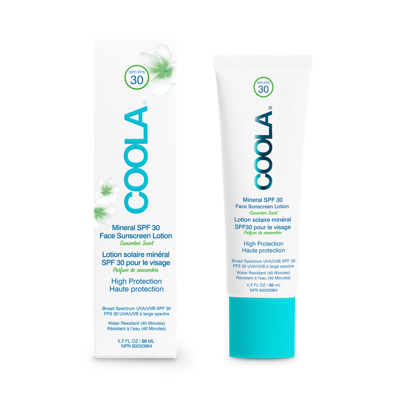 Mineral SPF 30 Face Sunscreen Lotion Cucumber Scent 50ml