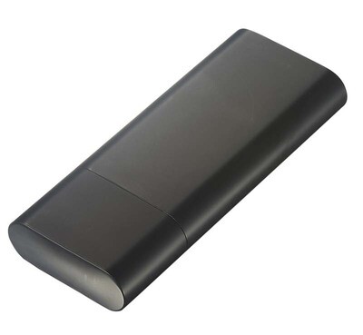 Visol Prato Black Matte 3 Finger Cigar Case