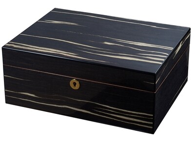 Visol Remo Polished Wood Humidor 50 Ct