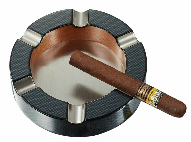 Visol Tyrus Carbon Fiber Round Cigar Ashtray