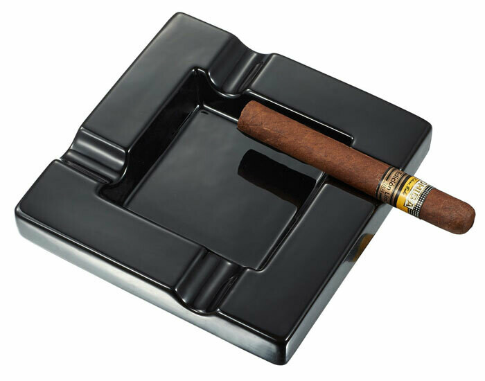 Visol Renner Black Ceramic Cigar Ashtray