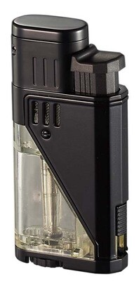 Visol Apollo Black Dual Torch Cigar Lighter