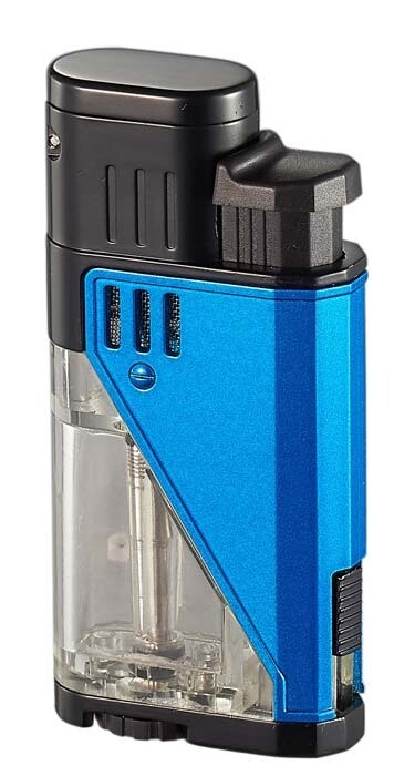 Visol Apollo Blue Dual Torch Cigar Lighter