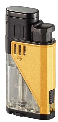 Visol Apollo Yellow Dual Torch Cigar Lighter