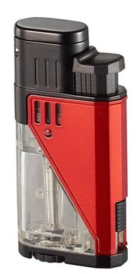 Visol Apollo Red Dual Torch Cigar Lighter
