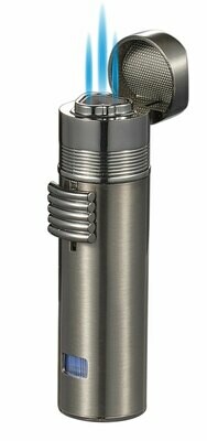 Visol Saddle Triple Torch Cigar Lighter - Gunmetal