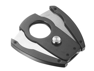 Visol Corbett Double Guillotine Cigar Cutter - Gunmetal