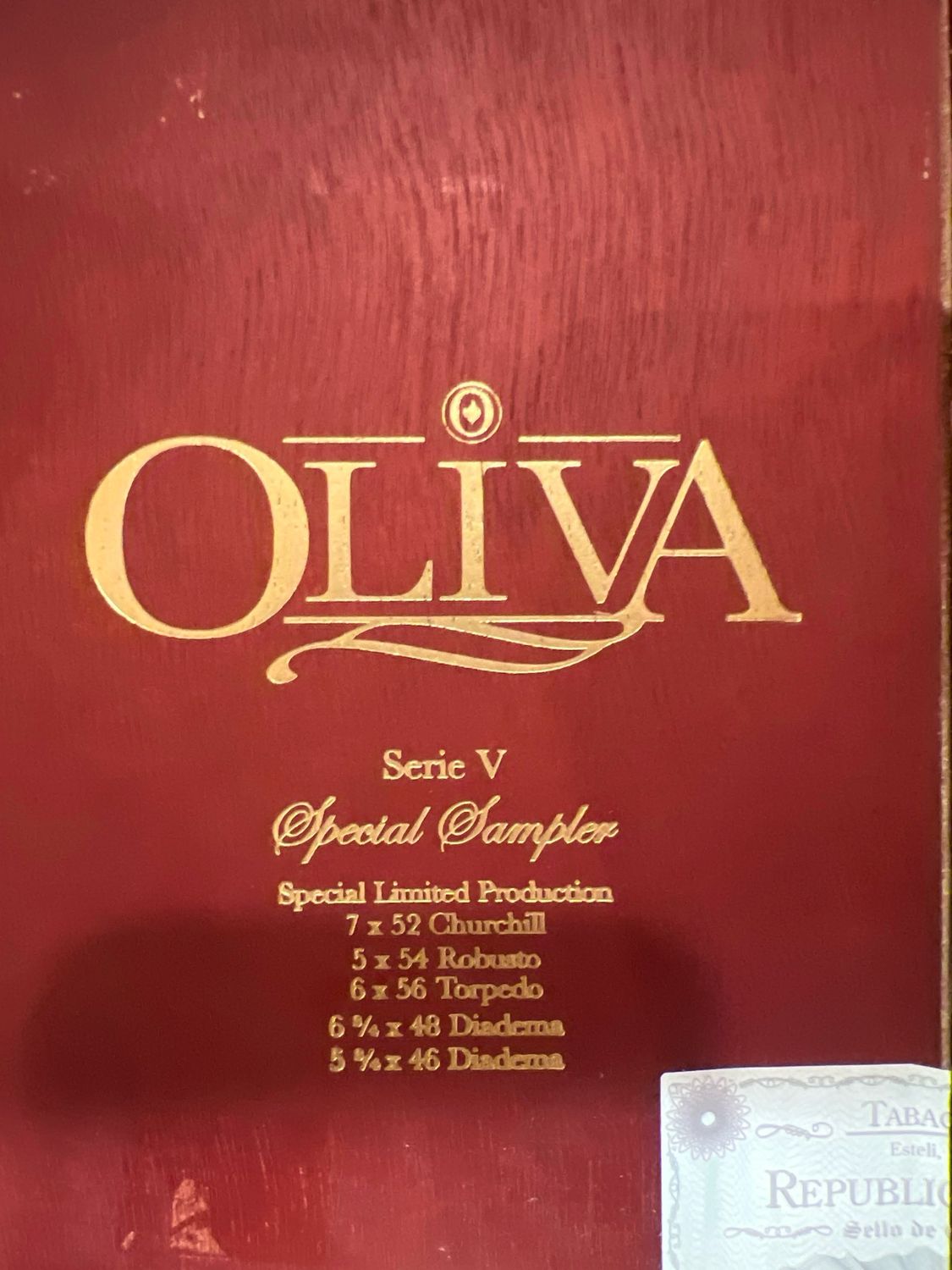 Oliva Serie V Melanio Sampler