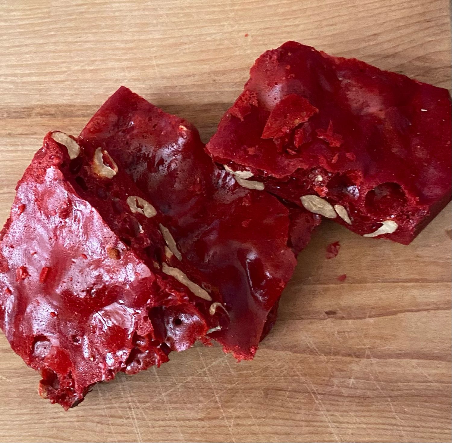 Red Velvet Cashew Brittle