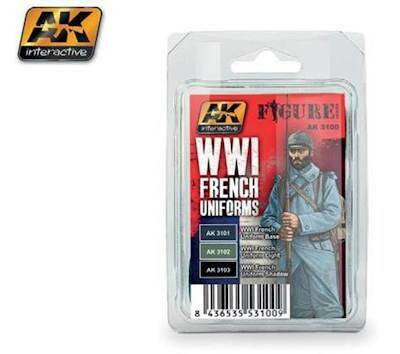 AK3100 WWI French uniforms colors set