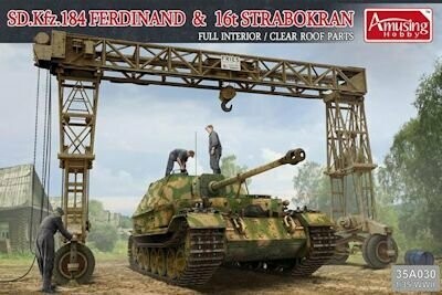 AMU35A030 Sd.Kfz .184 Ferdinand & 16 t Strabokran 1/35