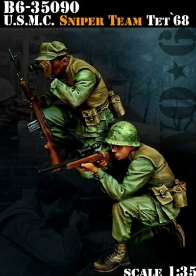 B635090 USMC Sniper team Tet 1968 . Vietnam War Series 1/35