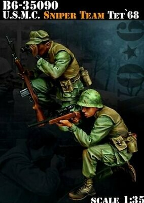 B635090 USMC Sniper team Tet 1968 . Vietnam War Series 1/35