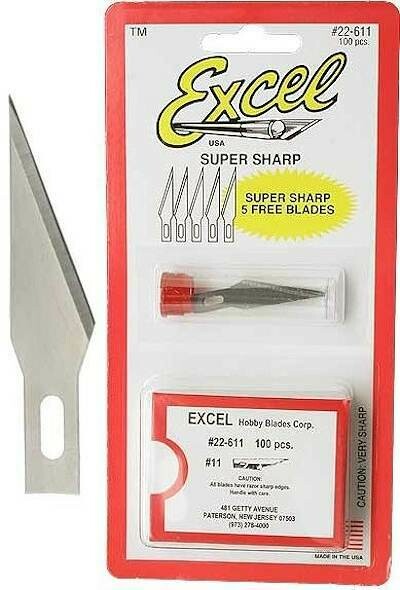 Excel  n° 11 blade x 100 pcs + 5 free