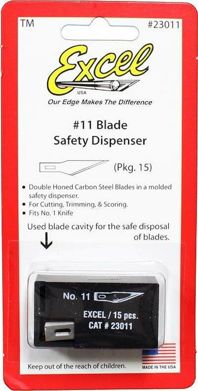 Excel n° 11 blade x 15 pcs + dispenser