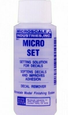MICROSET setting solution for decals and improves adhesion
