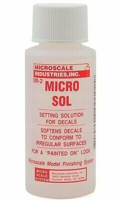 MICRO SOL Setting solution for decals to irregular surfaces