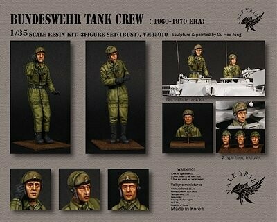 VM35019 Bundeswehr Tank crew 1960-70  Era 2 fgs and 1 bust  1/35