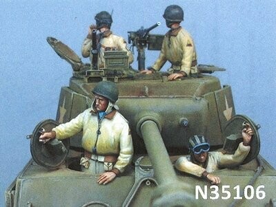 NEM35106 US Team Sherman Germany 1945 4 fgs