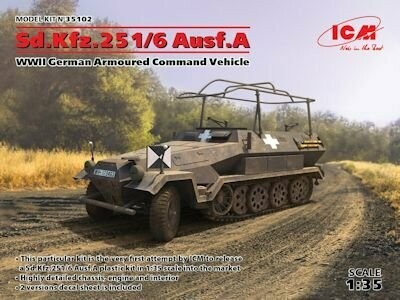 ICM35102 Sd.Kfz .251/6 Ausf .A German armoured commande vehicle 1/35