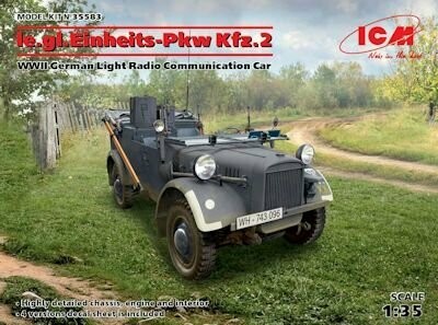 ICM35583 le.gl.Einheitz-Pkw Kfz.2, WWII German Light Radio Communication Car
