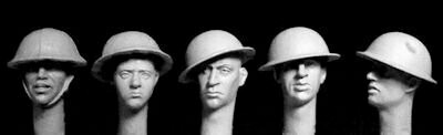HORHBH18 British WW I ' Brodie ' type steel helmets