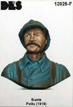 DES12026F  Buste Poilu 1916 120 MM